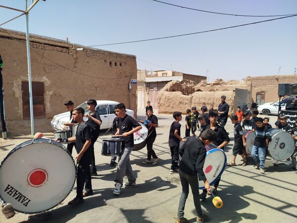 حضور پر شور کودکان و نوجوانان روستای فدافن در هیئت‌ها