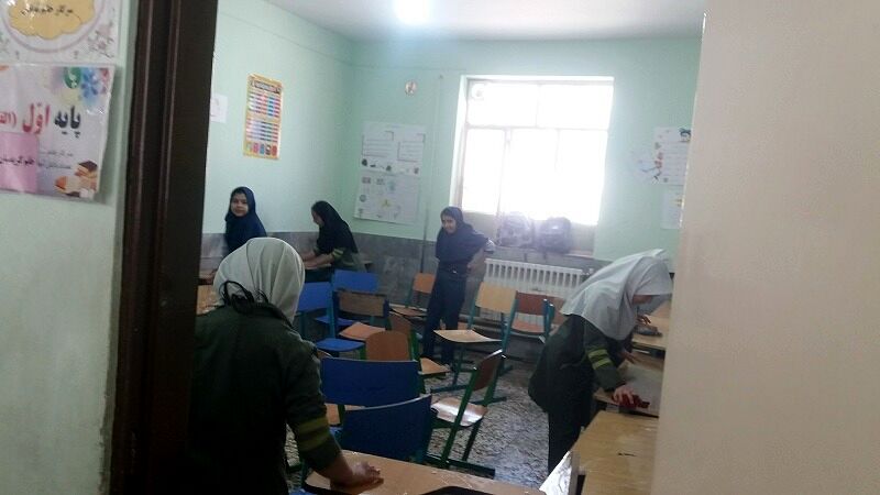 پویش پاکداشت بهاری در مدرسه شهید خاقانی شهرستان شیروان