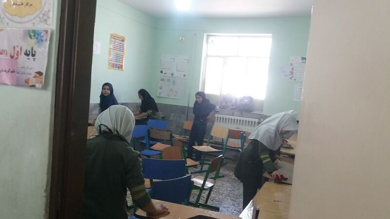 پویش پاکداشت بهاری در مدرسه شهید خاقانی شهرستان شیروان