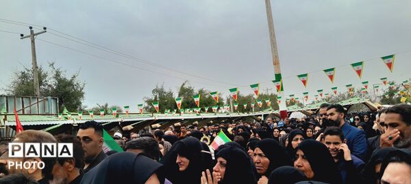 تشییع پیکر مطهر شهیده فاطمه طاهری فرد 