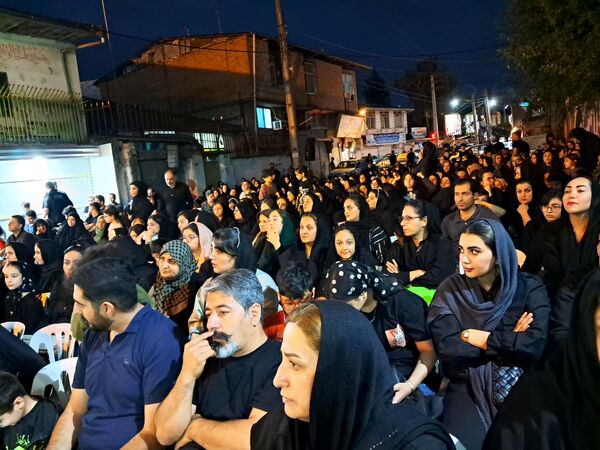 آیین خیمه سوزان در مسجد ابوالفضل قائمشهر