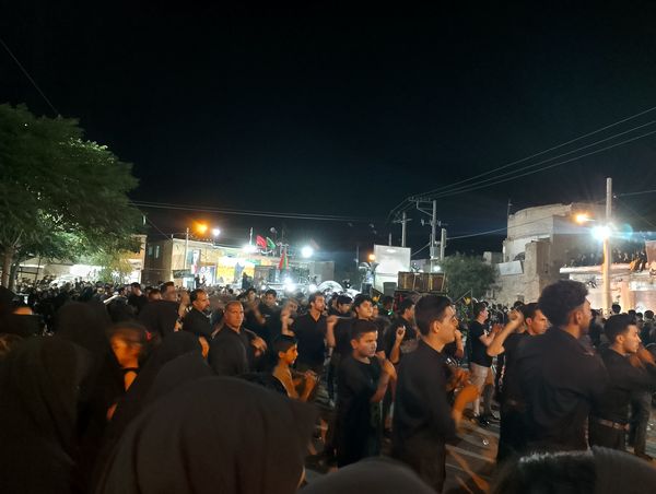 عزاداری هیئات روستای رزق آباد در شب دهم ماه محرم