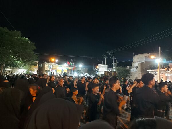عزاداری هیئات روستای رزق آباد در شب دهم ماه محرم