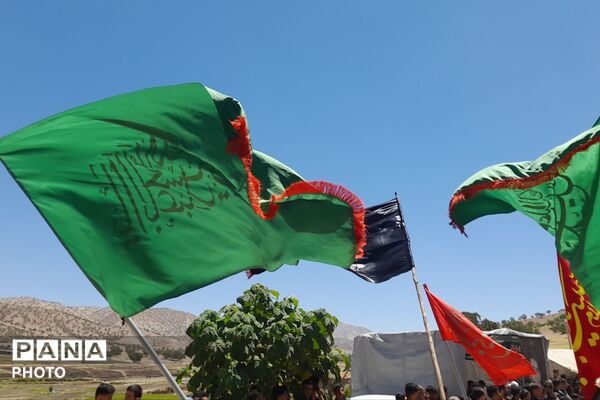 طنین «یا حسین» در آستان امامزاده قنبر عبدال