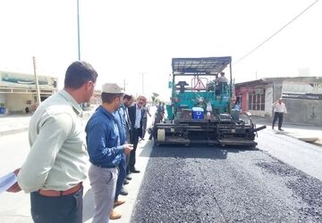 آغاز عملیات اجرای آسفالت در شهر سورشجان