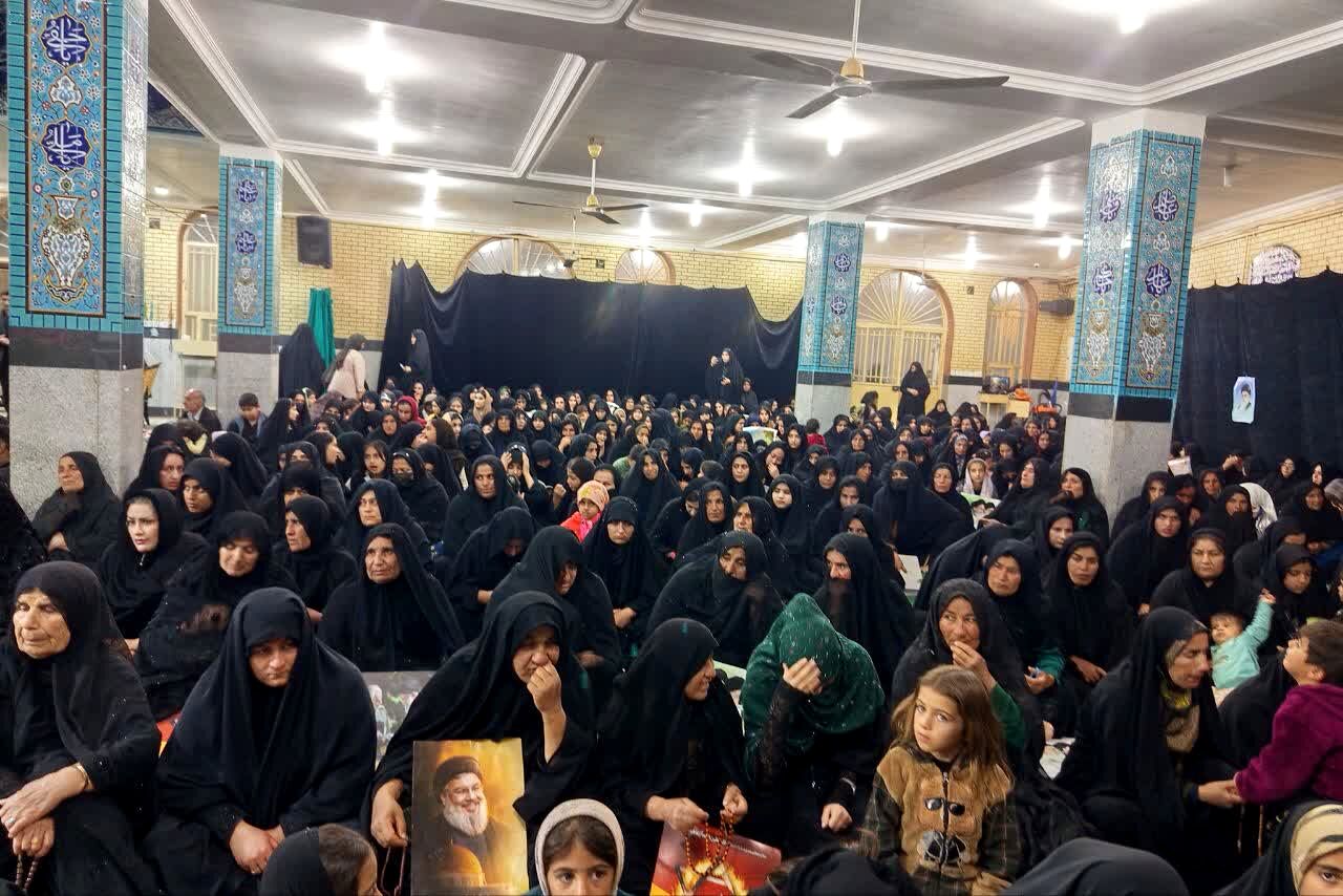 اجتماع بزرگ مردم قلعه رئیسی در پی شهادت رهبر معظم انقلاب 
