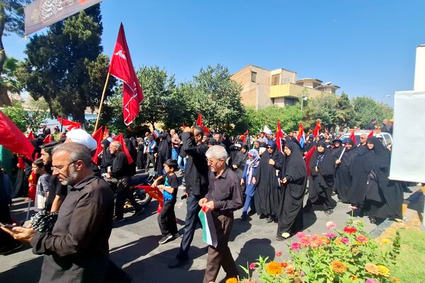 مراسم راهپیمایی جاماندگان اربعین حسینی در شیراز