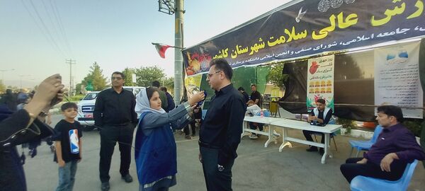 پیاده روی جاماندگان اربعین در کاشمر