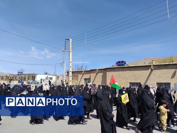 شهر وردنجان یک‌صدا به حمایت از فلسطین برخاست