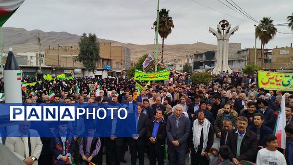 حماسه‌ای دیگر از حضور مردم شهرستان پلدختر 