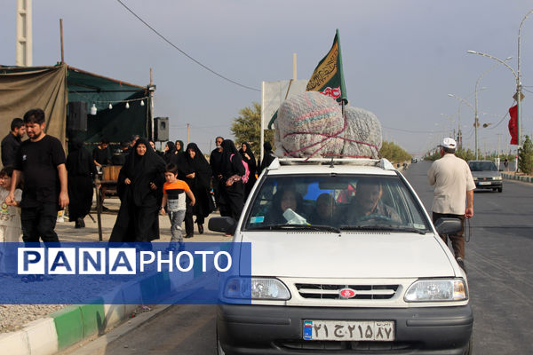 پیاده‌روی خانوادگی جاماندگان اربعین حسینی(ع) در قم
