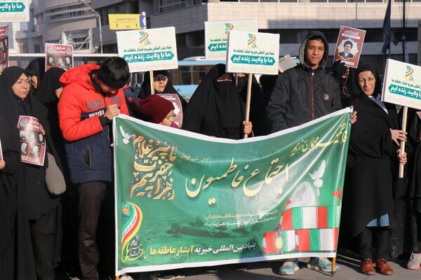 مراسم وداع با فداییان حضرت زهرا (س) مشهد مقدس در جوار حرم مطهر رضوی 