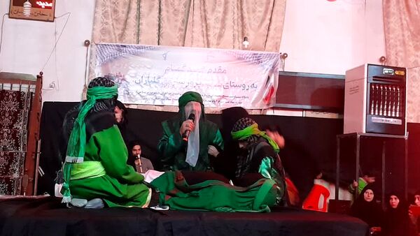 مراسم تعزیه شهادت حضرت زهرا(س) در روستای ساروق شهرستان داورزن