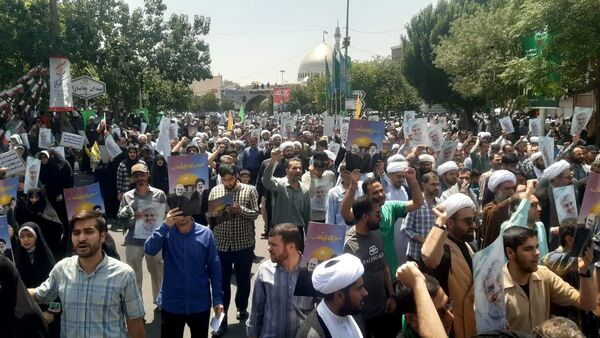 خروش مردم انقلابی قم در اعلام انزجار از جنایات رژیم صهیونیستی 
