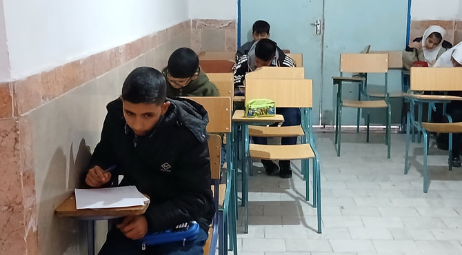 ارزشیابی دی ماه دبستان شهید ابوالفضل شمس در روستای داربلوط منطقه بیرانوند برگزار شد 