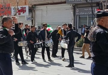 عزاداری مردم پای‌کار شهرکرد 