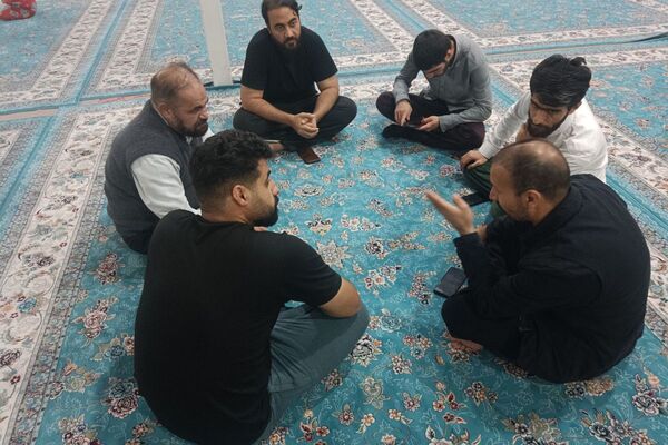 مراسم معنوی اعتکاف در مسجد اعظم حضرت ابوالفضل (ع) بهارستان دو