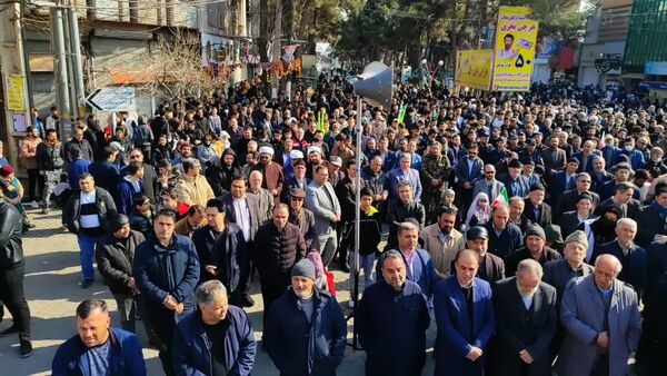 راهپیمایی عظیم 22 بهمن در شهرستان مرزی پارس آباد 
