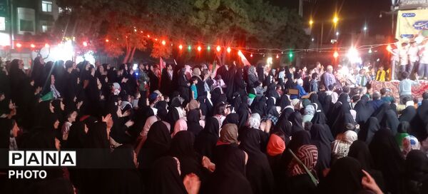 گوشه ای از اجتماعات مردمی در بلوار توس مشهد 