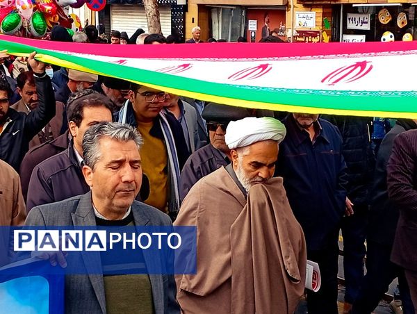 حماسه حضور مردم کاشمر در ۲۲ بهمن از قاب پانا