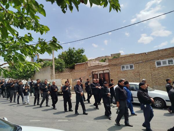 هیات عزاداری شهرستان هوراند در روز تاسوعا