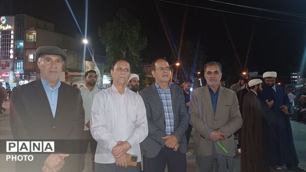 کوهدشت  یک صدا،اجتماع مردمی برای دفاع از وطن  وبیعت بارهبر جدید