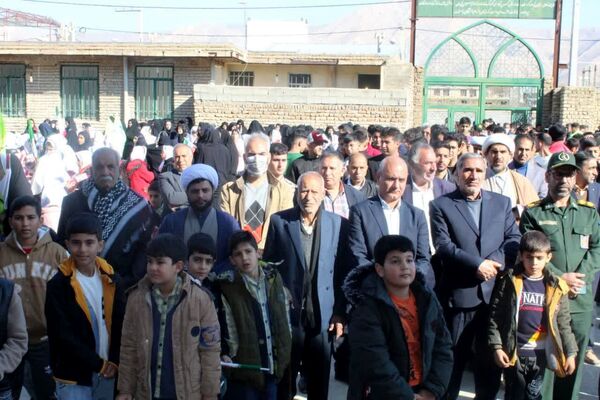 راهپیمایی یوم‌الله ۲۲ بهمن در منطقه کوهنانی