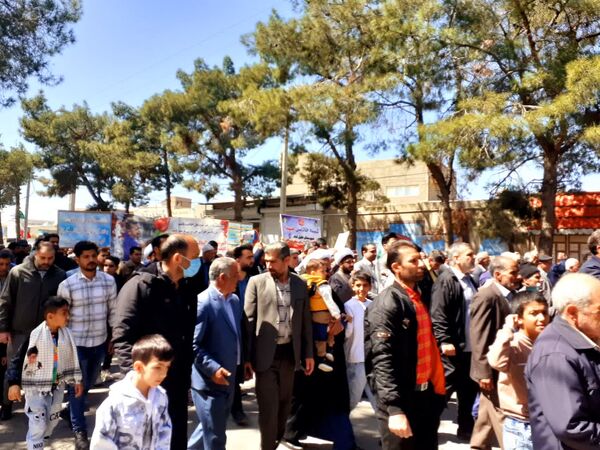 راهپیمایی باشکوه روز جهانی قدس در شهرستان خلیل‌آباد