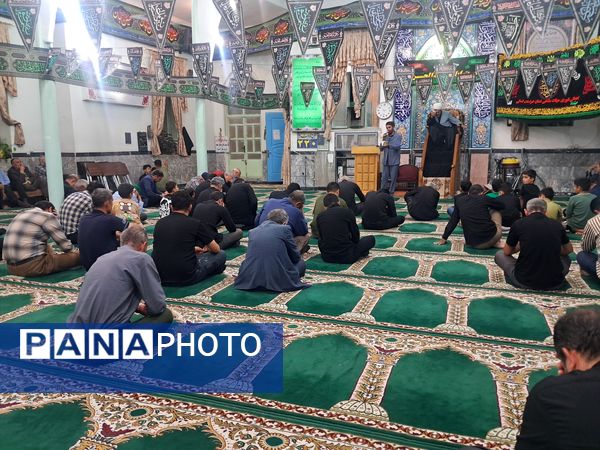 عزاداری شب‌های محرم در مسجد صاحب الزمان آشخانه 