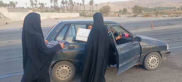 موکب شهید مجتبی شریفی در راه خدمت به جا ماندگان اربعین