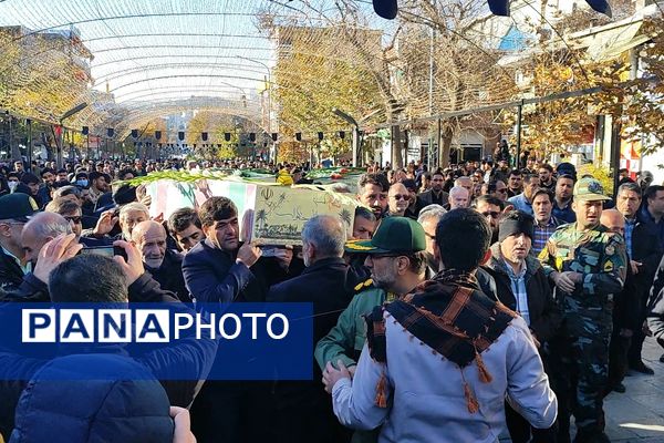 تشییع پیکر مطهر شهدای گمنام در کردستان 