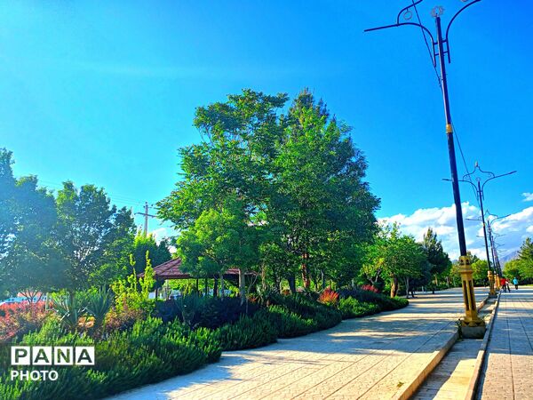  بزرگترین پارک خطی شرق کشور سرسبز تر از همیشه