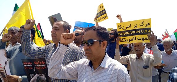 راهپیمایی روز قدس در جزیره هرمز‌