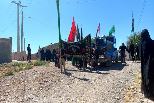 مراسم گرامیداشت تاسوعای حسینی در روستای گزکوه 