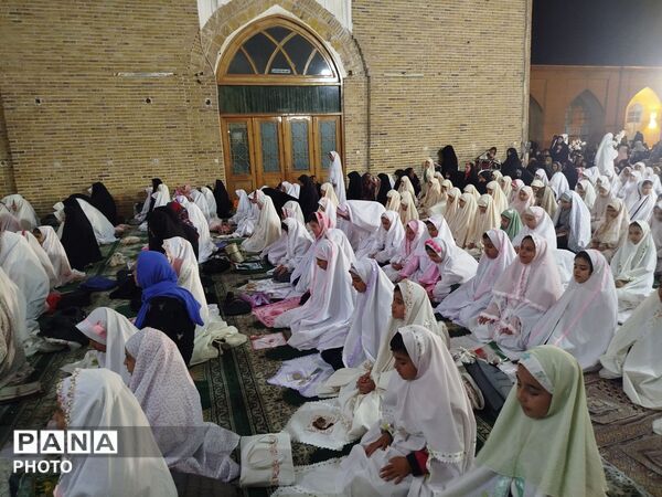 مراسم جشن تکلیف فرشته های زمینی در مسجد جامع شهرستان نیشابور
