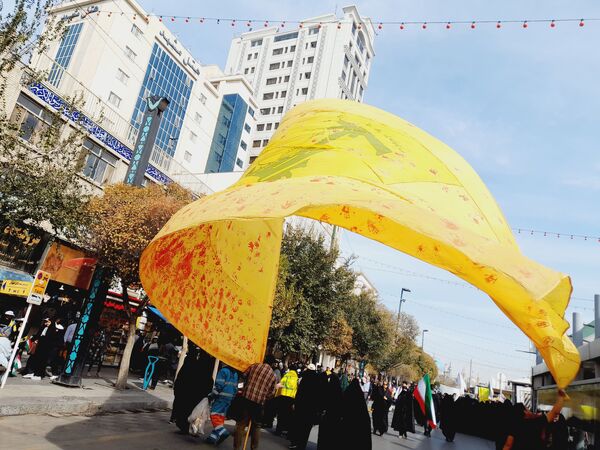 راهپیمایی روز دانش‌آموزان در ناحیه 6 مشهد 