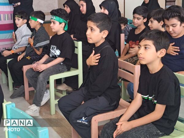 عزاداری کودکان عاشورایی در کانون پرورش فکری مرکز پردیسان قم
