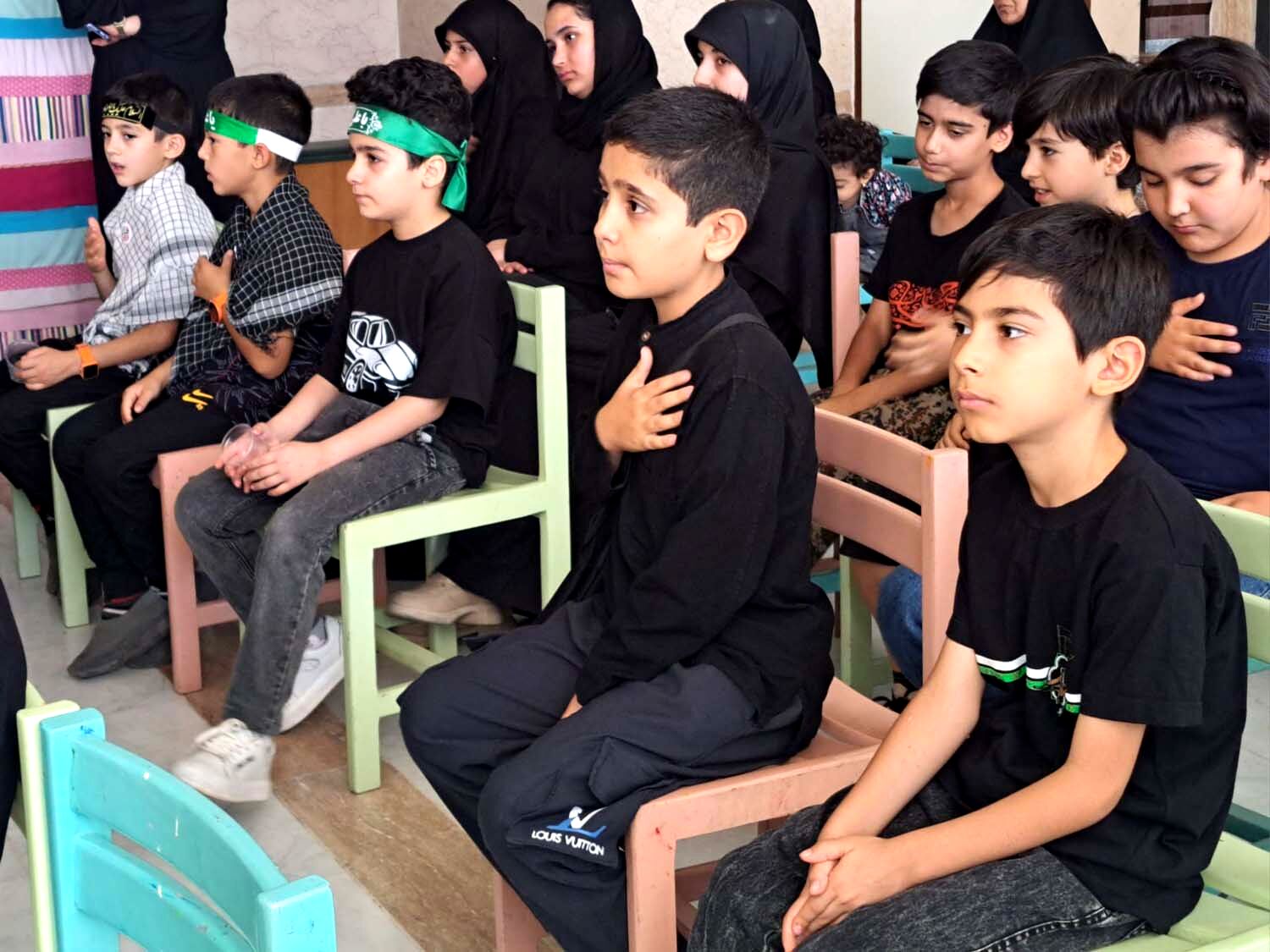 عزاداری کودکان عاشورایی در کانون پرورش فکری مرکز پردیسان قم