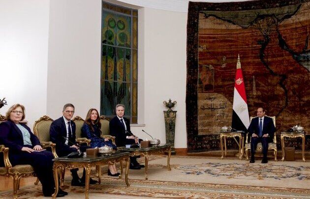 تحولات منطقه، محور رایزنی بلینکن با رئیس‌جمهور مصر