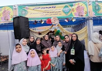 درخشش غرفه دانش‌آموزان پروین اعتصامی در جشن بزرگ مردمی غدیر صباشهر