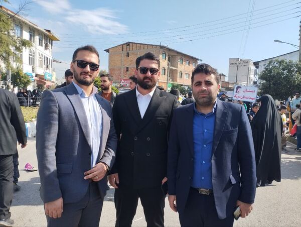 مراسم راهپیمایی ۱۳ آبان در شهرستان میاندورود