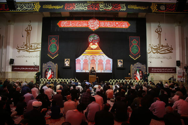 عزاداری سالروز شهادت امام حسن مجتبی(ع) در حرم حضرت معصومه(س)