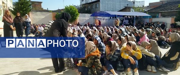 مراسم ایام فاطمیه در دبیرستان نجم قائمشهر