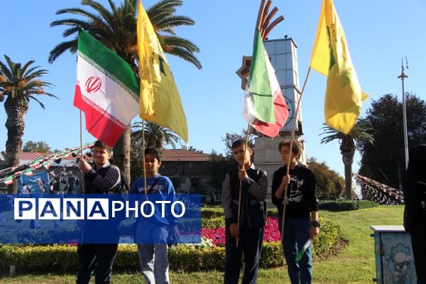 خروش دانش‌آموزان گرگانی در روز حماسه و بصیرت