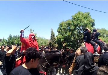شور حسینی در عاشورای شهر بهمن