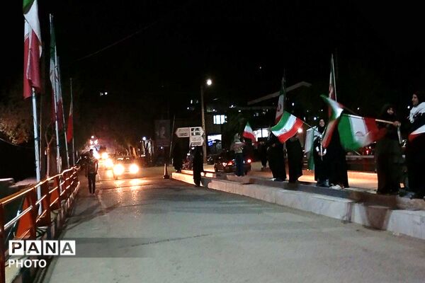 گذری بر رژه خودرویی در شهر دارالسادات بار نیشابور 