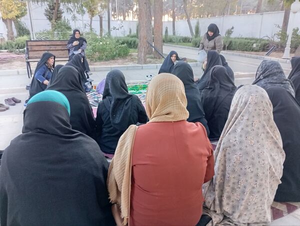 برگزاری ختم صلوات در پارک بانوان قائم شهرستان کاشمر