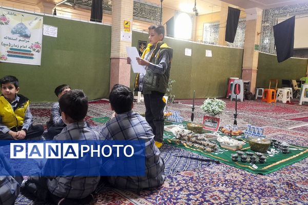  مراسم عزاداری ایام فاطمیه و یادواره شهدا در دبستان پسرانه آیت‌الله خامنه‌ای