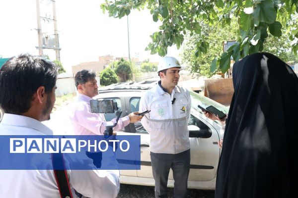 بازدید اصحاب رسانه قم از پروژه‌های در حال تکمیل شهرداری 