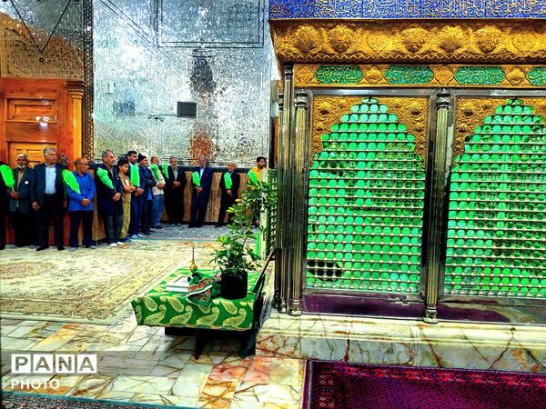 غبارروبی مزار مطهر امامزاده سید مرتضی